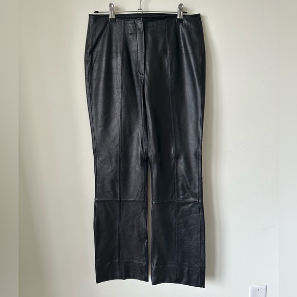 Wilson Leather 100% Leather Bootcut Pants 4 - Picture 2 of 9